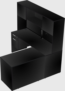 L-shaped office desk