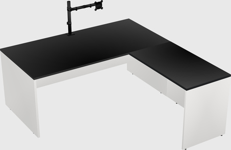 L-shaped office desk