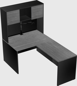 L-shaped office desk