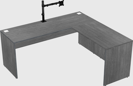 L-shaped office desk