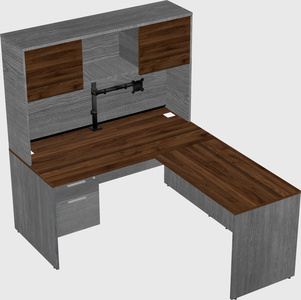 L-shaped office desk