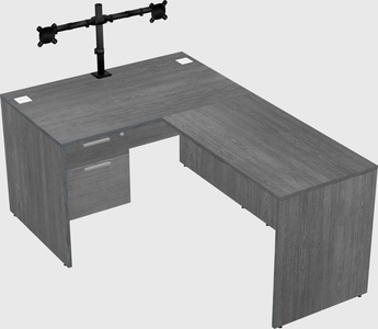 L-shaped office desk