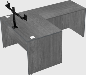 L-shaped office desk