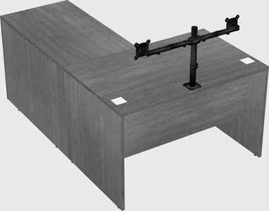 L-shaped office desk