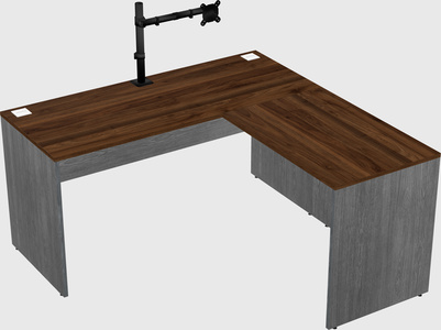 L-shaped office desk