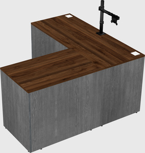 L-shaped office desk