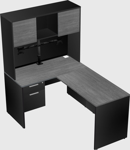 L-shaped office desk