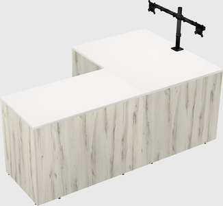 L-shaped office desk