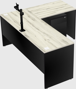 L-shaped office desk