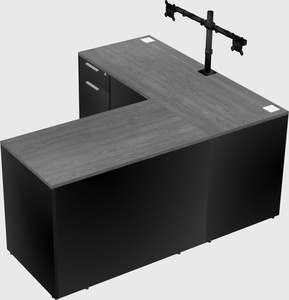 L-shaped office desk