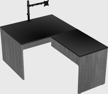 L-shaped office desk