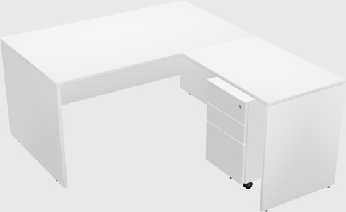 L-shaped office desk