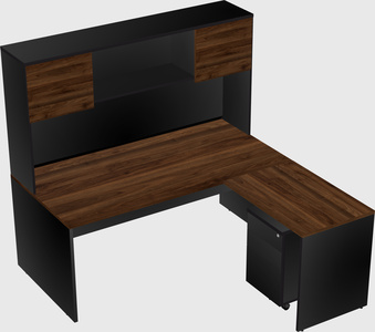 L-shaped office desk