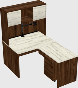 L-shaped office desk