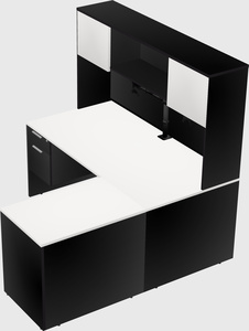 L-shaped office desk