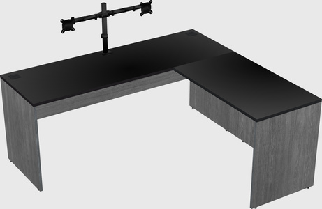 L-shaped office desk