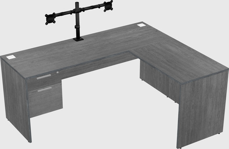 L-shaped office desk