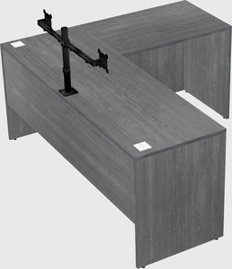 L-shaped office desk