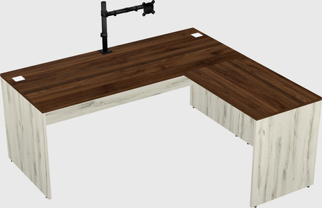 L-shaped office desk
