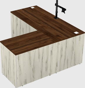 L-shaped office desk