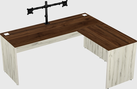 L-shaped office desk