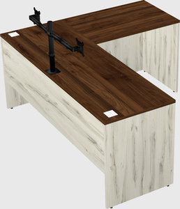 L-shaped office desk