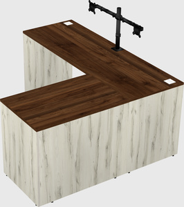 L-shaped office desk