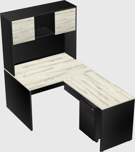 L-shaped office desk
