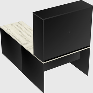 L-shaped office desk