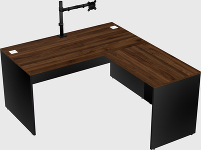 L-shaped office desk