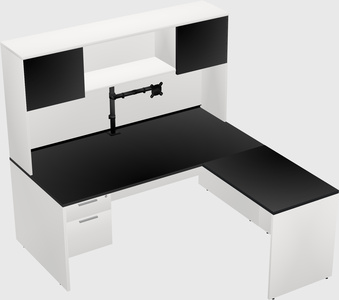 L-shaped office desk