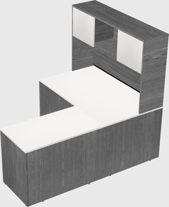 L-shaped office desk