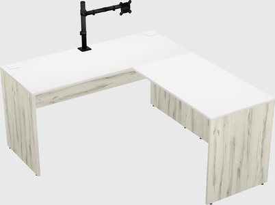 L-shaped office desk