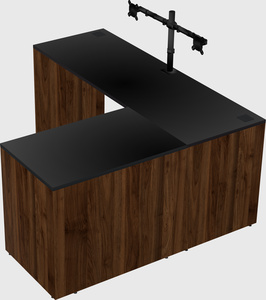 L-shaped office desk