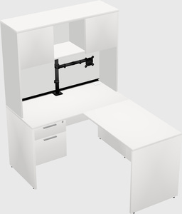 L-shaped office desk