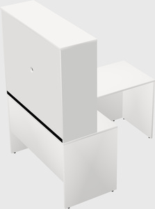 L-shaped office desk