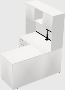 L-shaped office desk