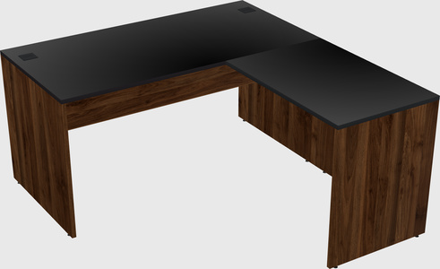 L-shaped office desk