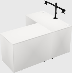 L-shaped office desk