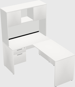 L-shaped office desk