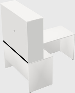 L-shaped office desk