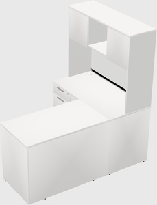 L-shaped office desk