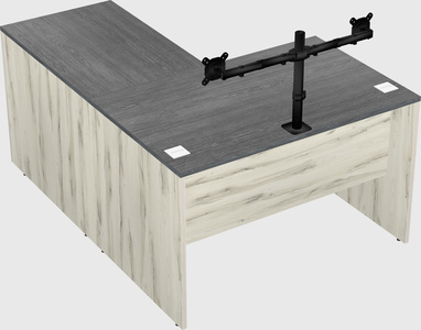 L-shaped office desk