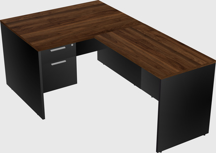 L-shaped office desk