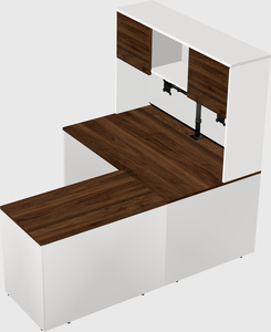 L-shaped office desk