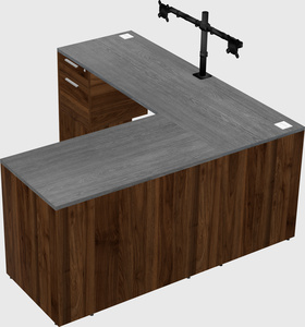 L-shaped office desk