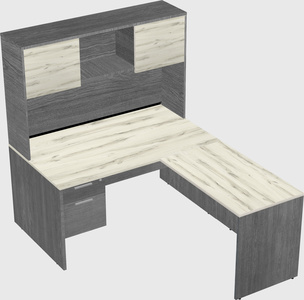 L-shaped office desk