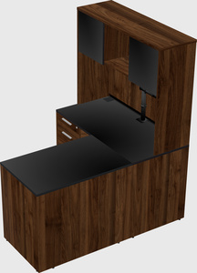 L-shaped office desk