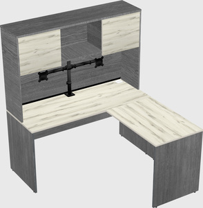 L-shaped office desk