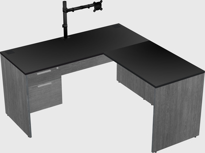 L-shaped office desk